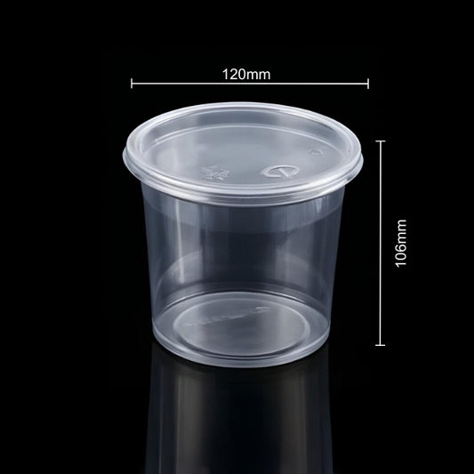 750 Ml Pet Container With Lid DLX (1355A)