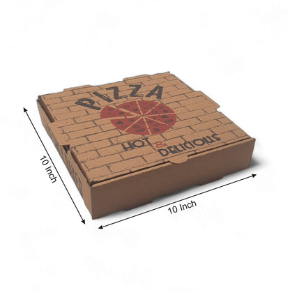 Brown 10 inch Pizza Box