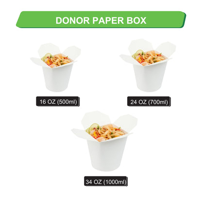 34 OZ Paper Donor Box