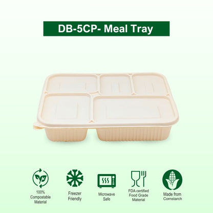 DB 5CP Cornstarch Meal Tray (WL)