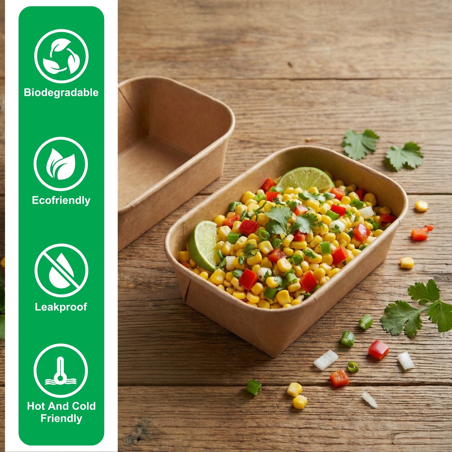 650 ml Rectangle Paper Container