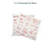 Ecowrap Printed Cut Sheet 8 x 8 inch Red color (250 Sheets) Butter Paper