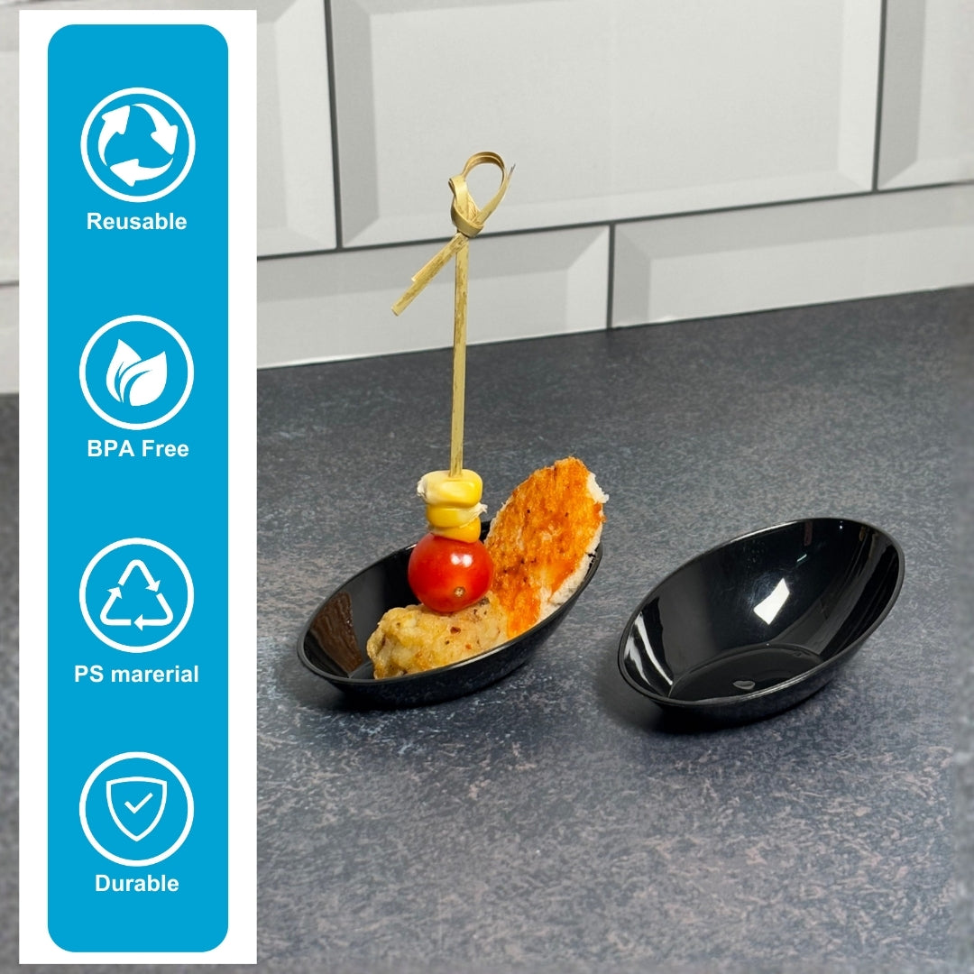 NP PS 24 Oval Dish (Black)