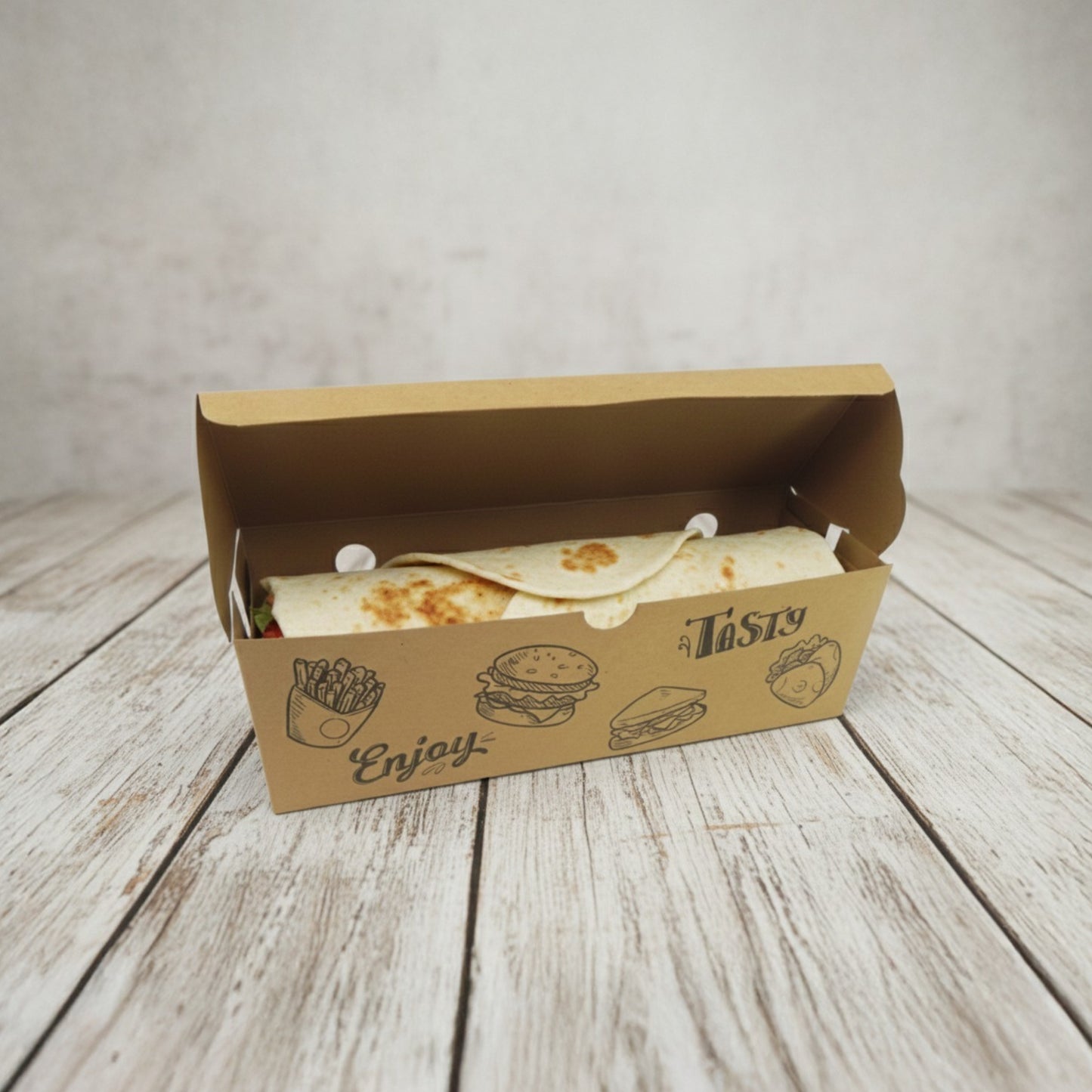 Kraft Wrap Box Small Enjoy