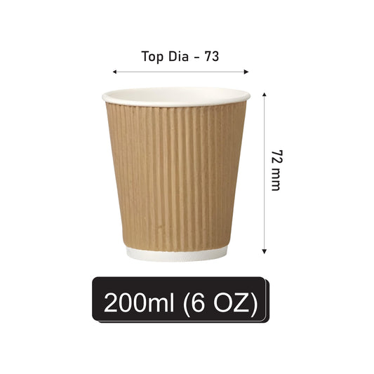 200 ml Ripple Paper Cup / 1 PE
