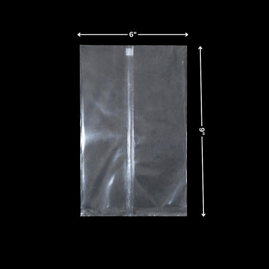 Transparent Center Seal Pouches (6 x 9 Inch)