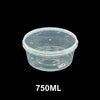 750ml Tamper Proof Flat Round Container with Lid