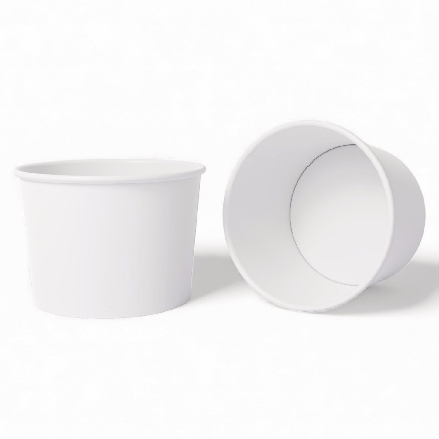 350 ML White Round Paper Container