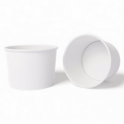 350 ML White Round Paper Container