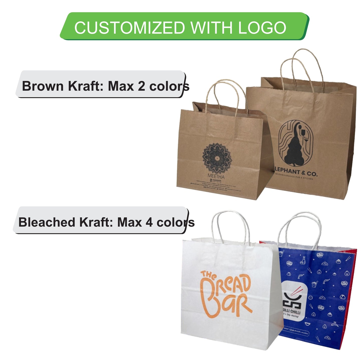 9 x 6 x 8.5 Inch Paper Carry Bag