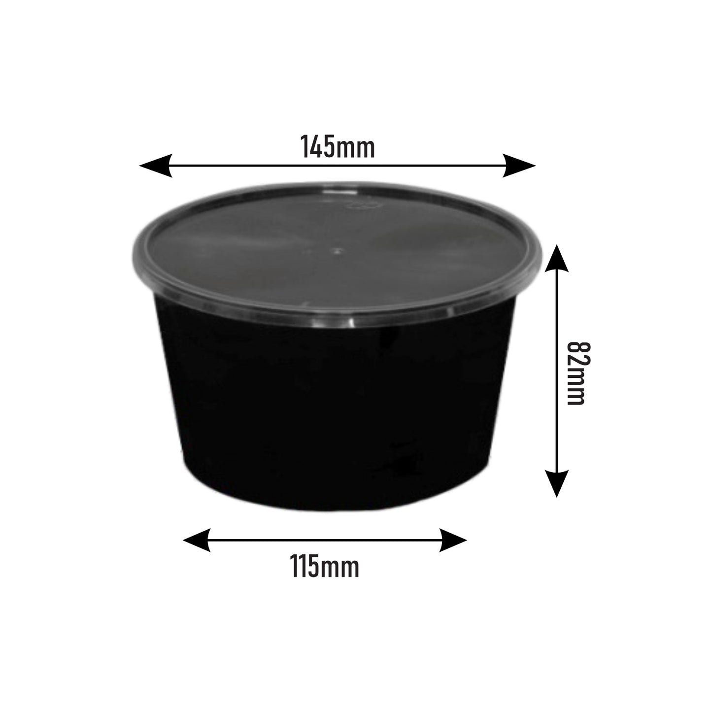 1200 ml Flat Container (145 DIA)
