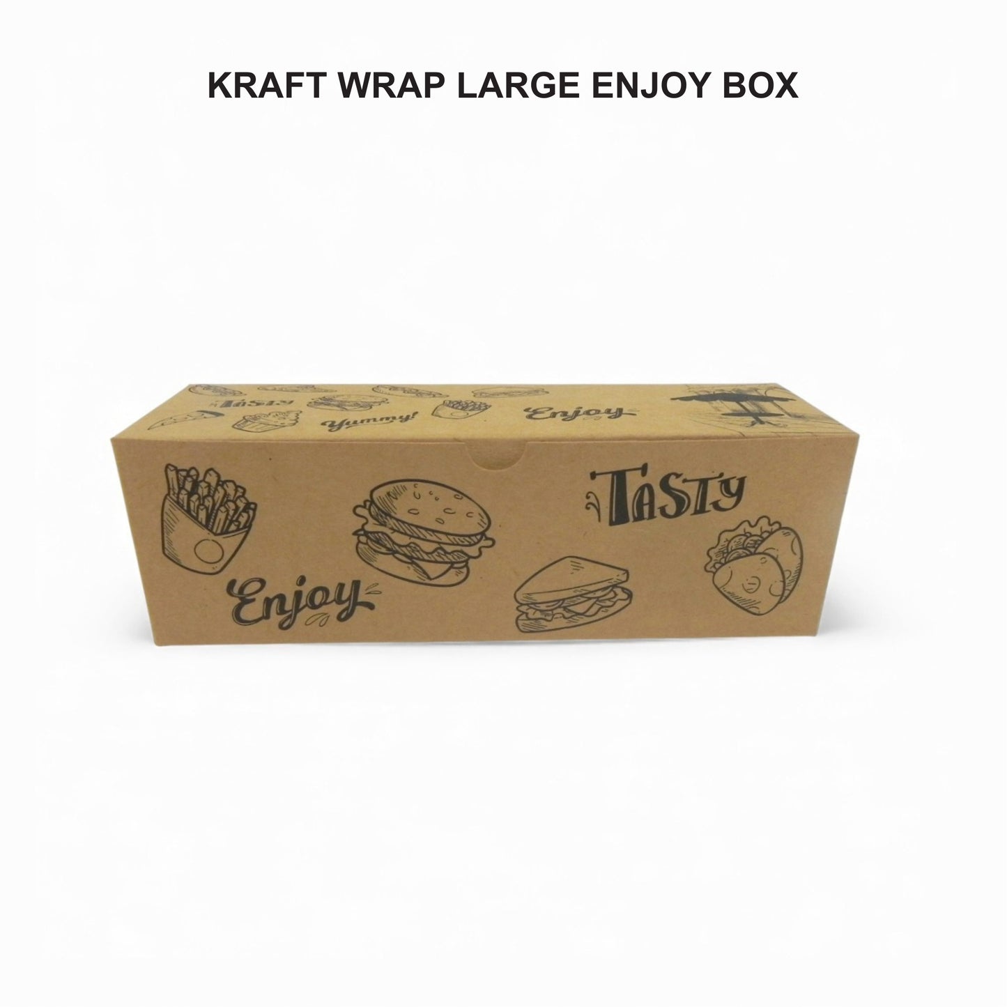 Kraft Wrap Box Large Enjoy