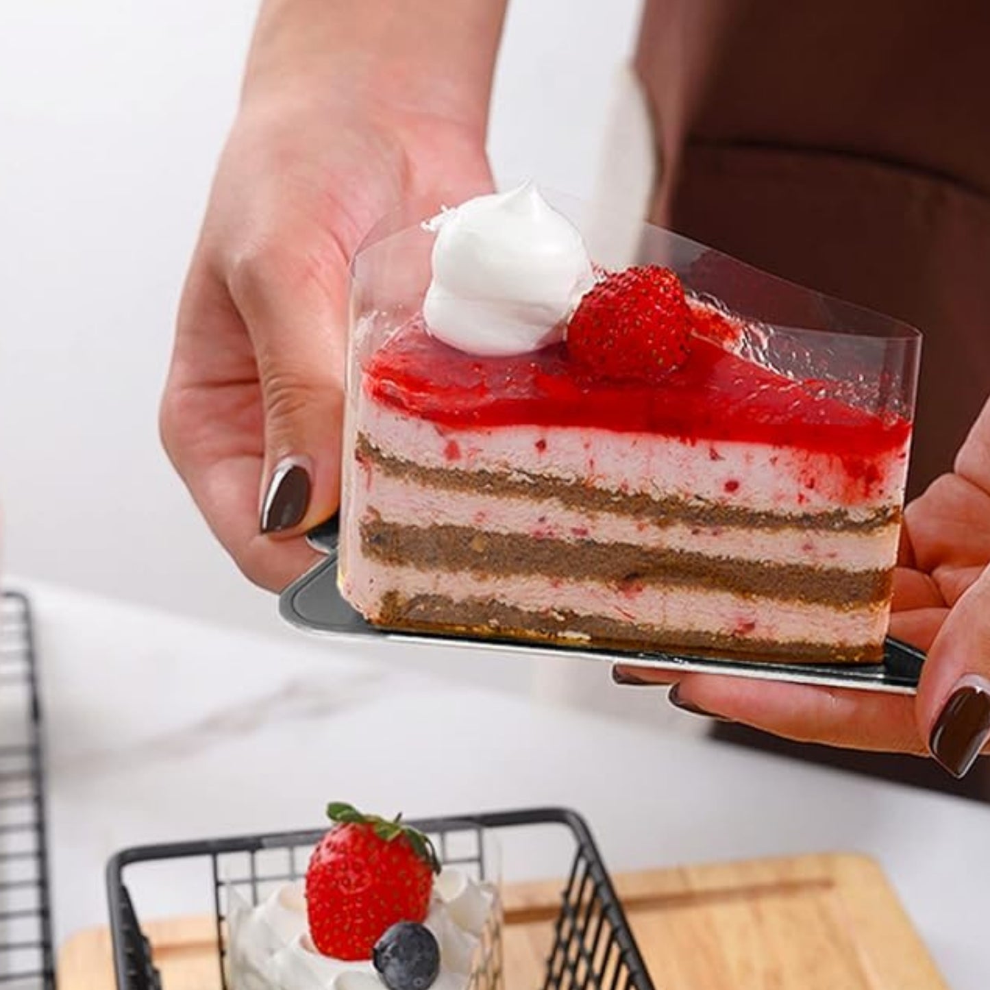 Cake Pastry Board – Triangle Black (4.5 x 3)