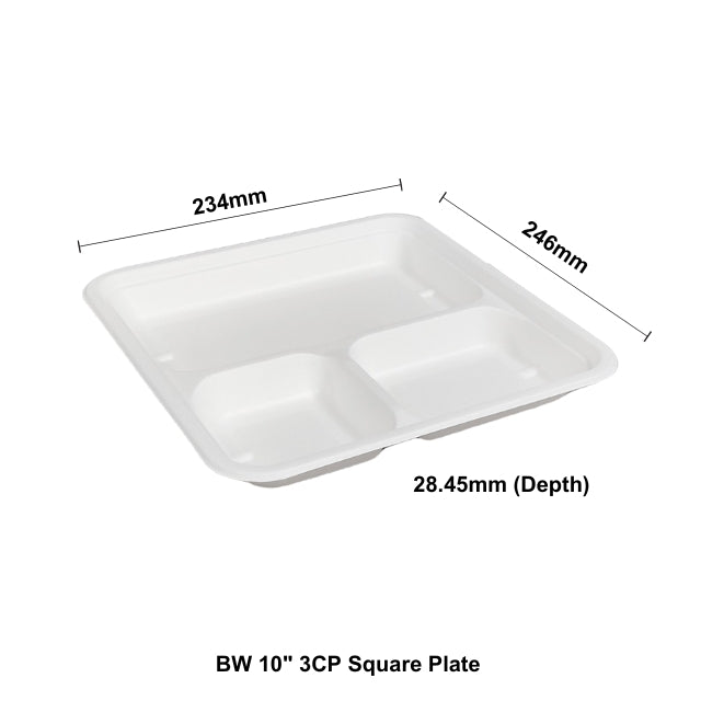 BW 10" 3CP Square Plate