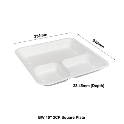 BW 10" 3CP Square Plate
