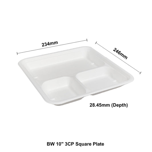 BW 10" 3CP Square Plate