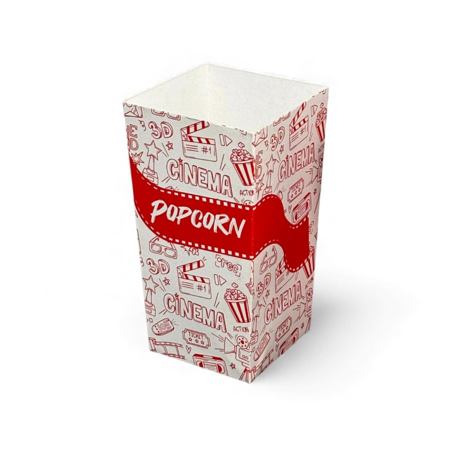 PNS 20 OZ Popcorn Box Printed (Red Color)