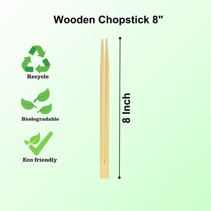 Wooden Chopstick 8"