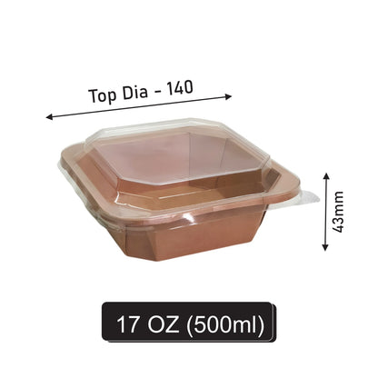 17 oz Square Paper Container