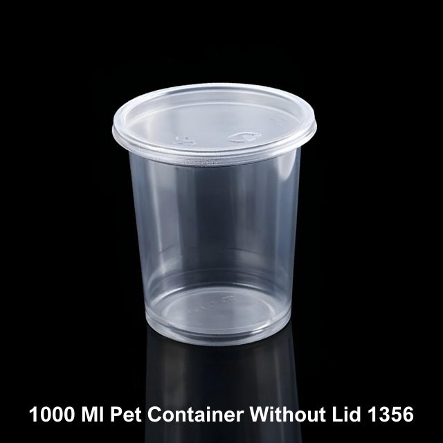 1000 Ml Pet Container Without Lid (1356)