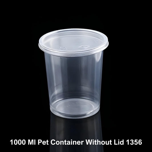 1000 Ml Pet Container Without Lid (1356)