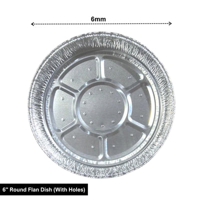 6" Round Flan Dish (With Holes)