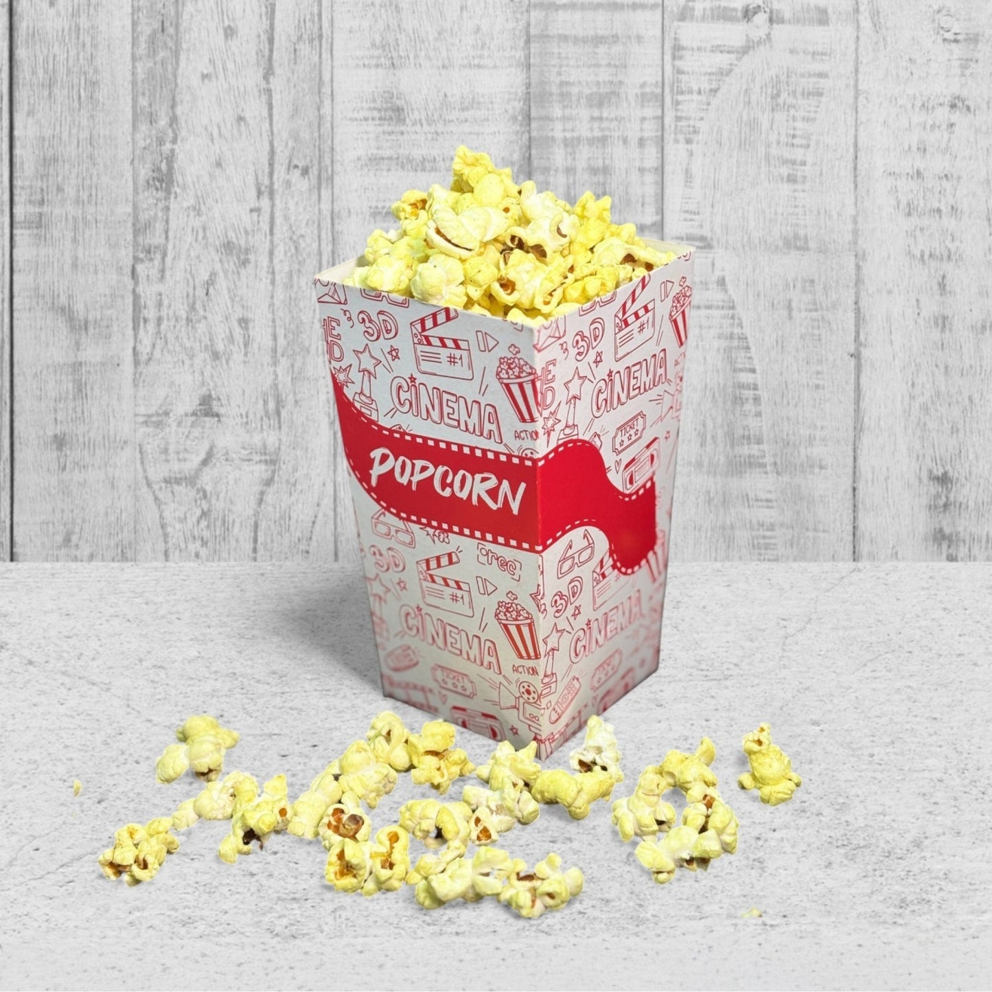 PNS 20 OZ Popcorn Box Printed (Red Color)