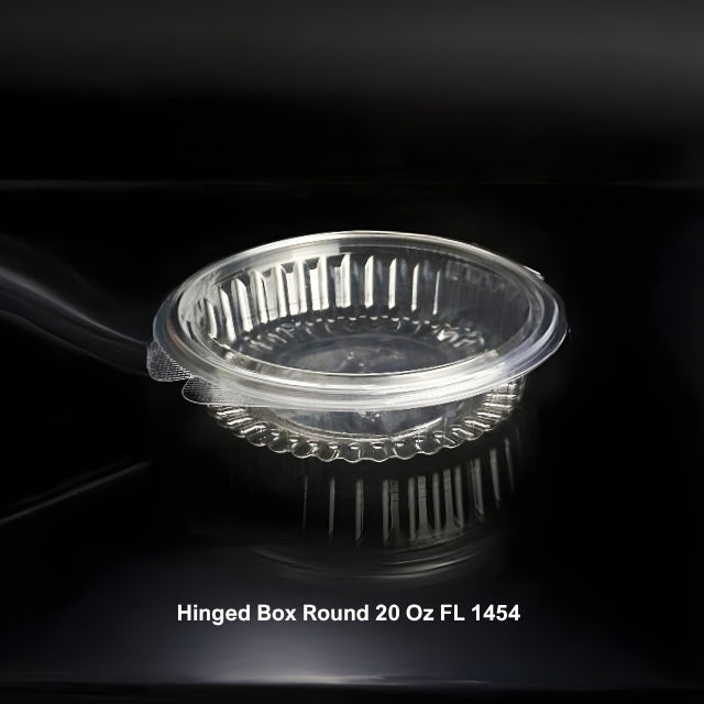 HINGED BOX ROUND 20 OZ FL (1454)