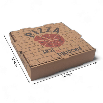 Brown 12 inch Pizza Box