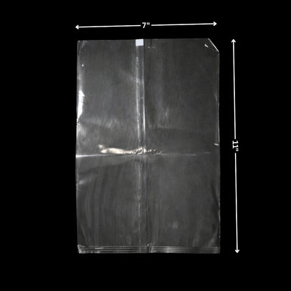 Transparent Center Seal Pouches (7 x 11 Inch)