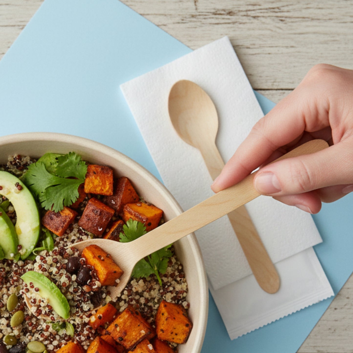 Cutlery Set No.1 (16 cm Spoon + Tissue)