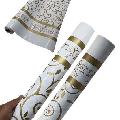 Bale Design Table Roll ( GOLD , WHITE)