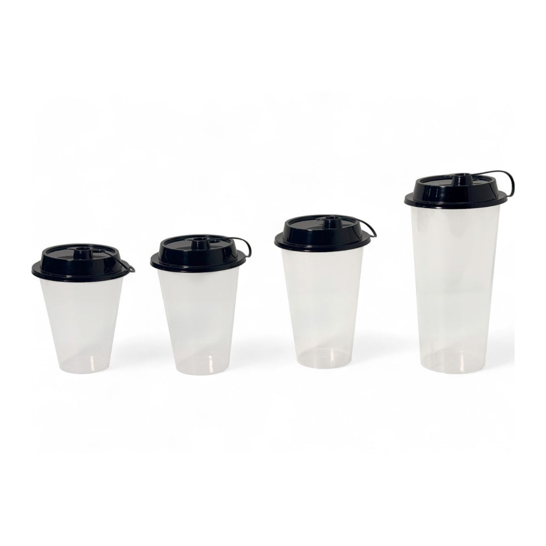 250 ml Paknserve Sipper Container with Black Lid (85D)