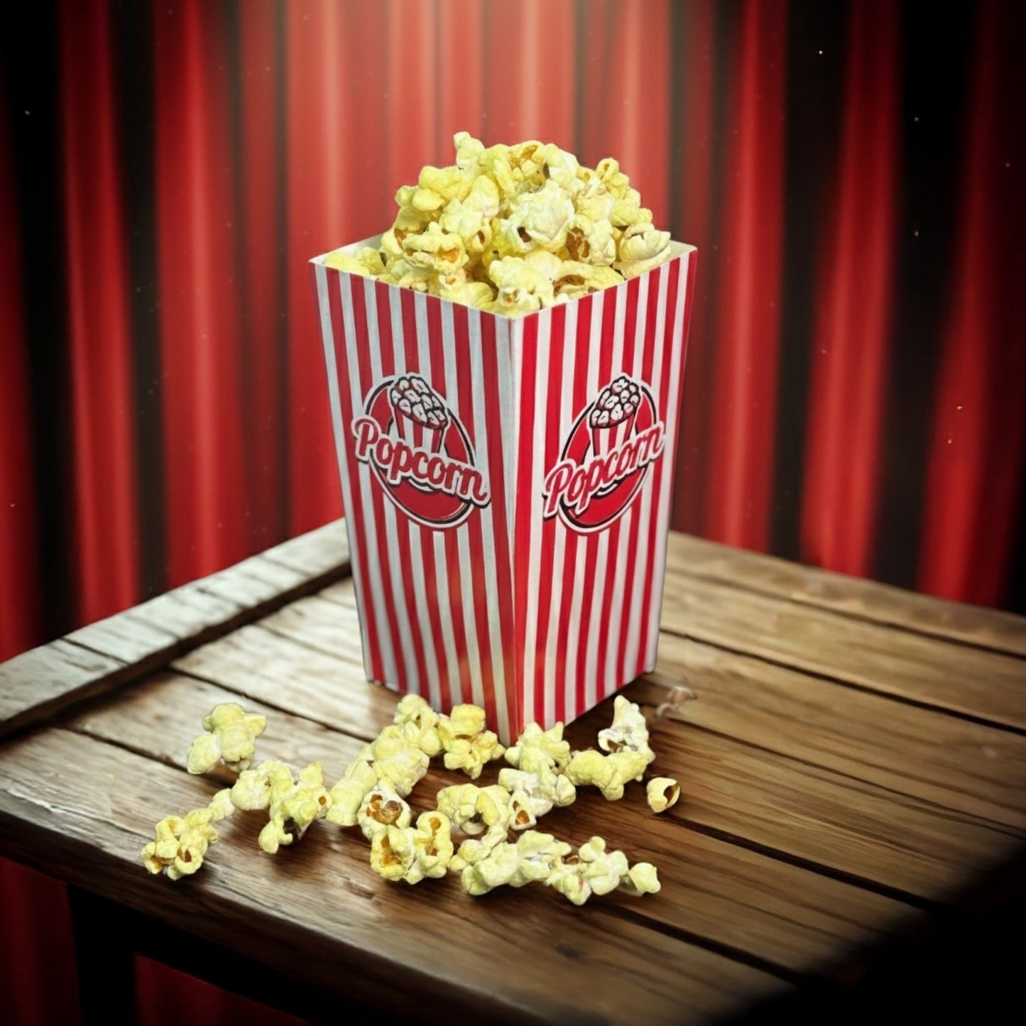 PNS 20 OZ Popcorn Box Printed (Red Color)
