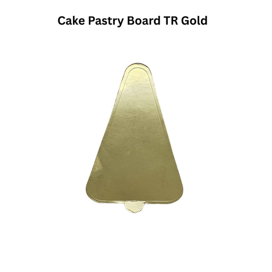 Cake Pastry Board – Triangle Gold (4.5 x 3)