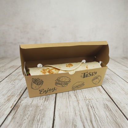 Kraft Wrap Box Large Enjoy