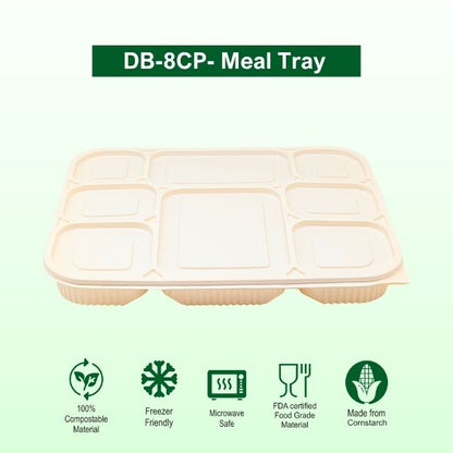 DB 8CP Cornstarch Meal Tray (WL)