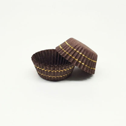 Round Cup Brown Plain & Brown Printed 30mm