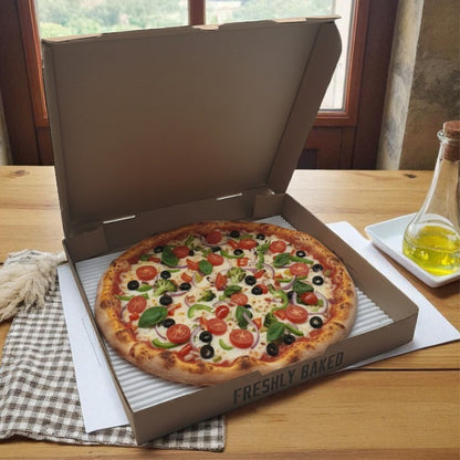 Brown 12 inch Pizza Box