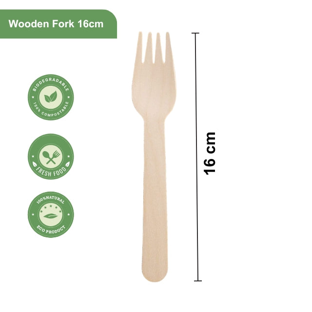 Wooden Fork 16cm