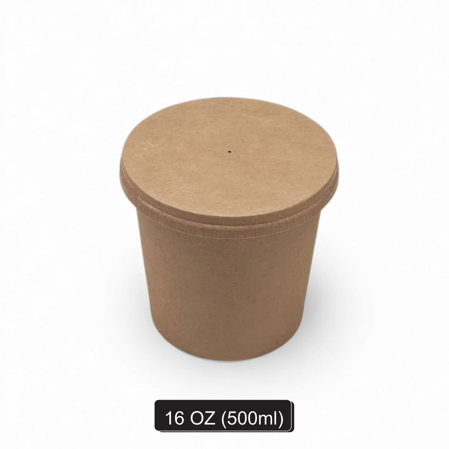 500 ml Kraft Round Paper Container (98 Dia)