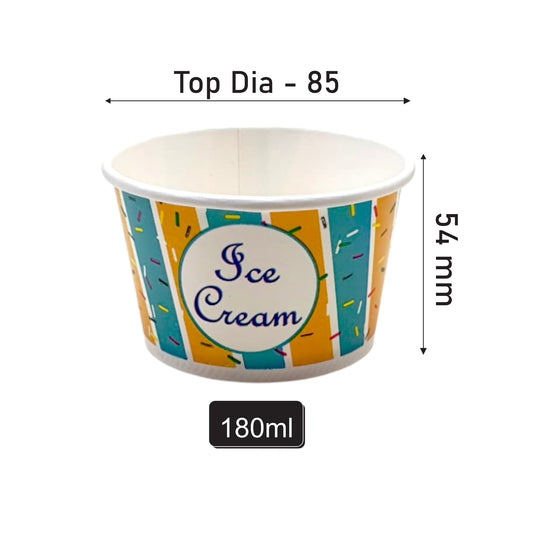 180 ML Ice Cream Cup – 2 PE