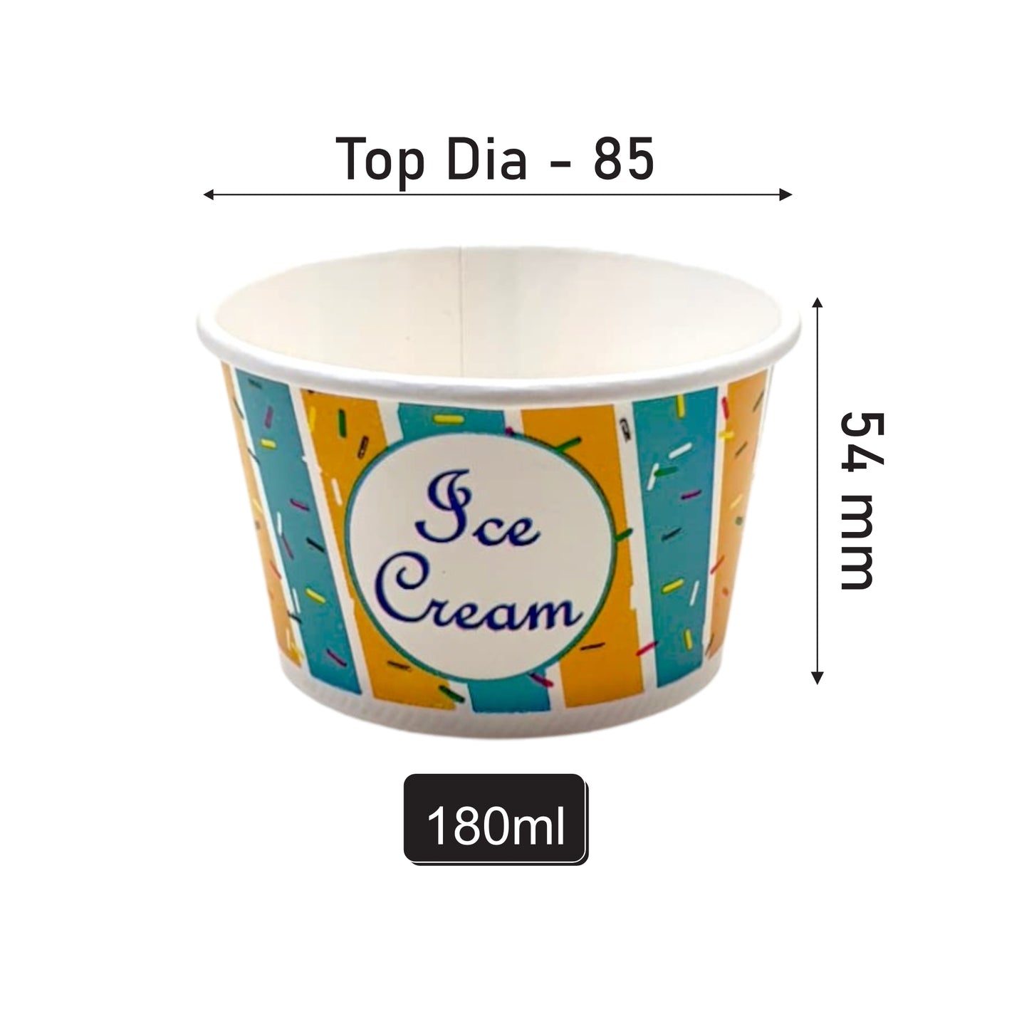 180 ML Ice Cream Cup – 2 PE