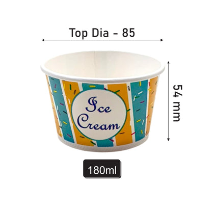 180 ML Ice Cream Cup – 2 PE