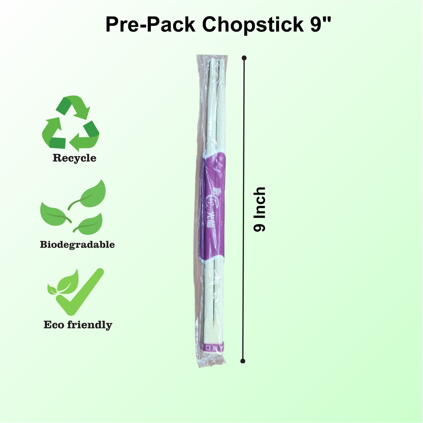 Pre-Pack Chopstick 9"