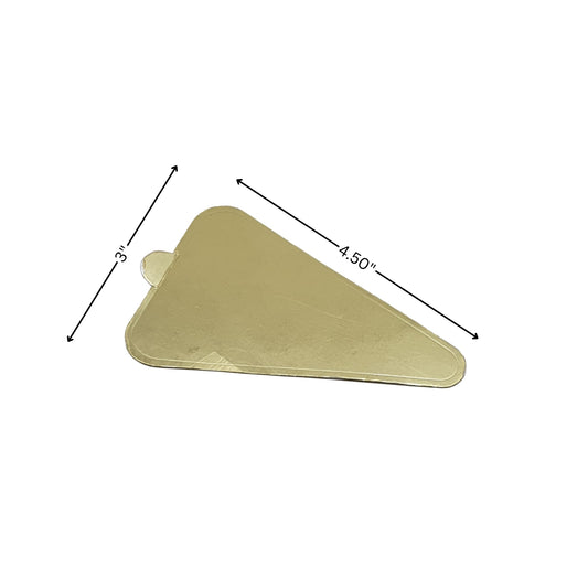 Cake Pastry Board – Triangle Gold (4.5 x 3)