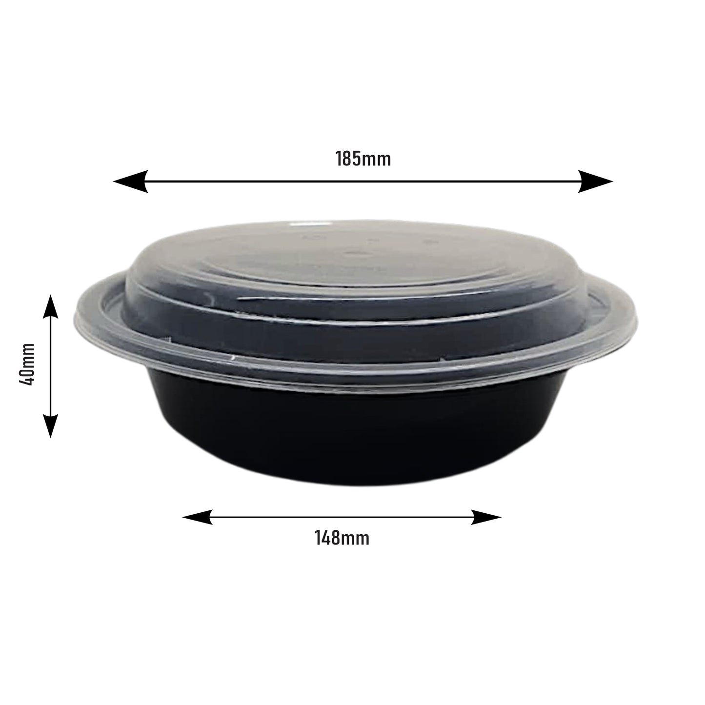 750 ml RO Round Container (148 x 40) RP-RO-24