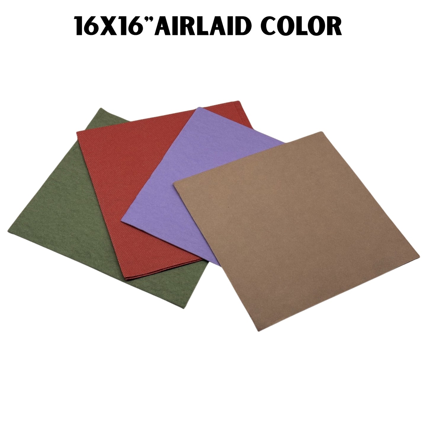 Dinner Tissue 16x16 Airlaid Color