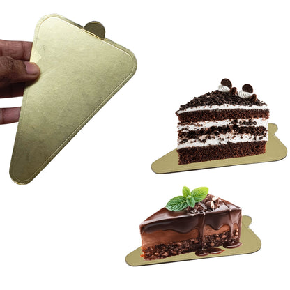 Cake Pastry Board – Triangle Gold (4.5 x 3)