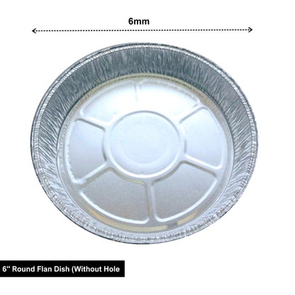 6" Round Flan Dish (Without Holes)